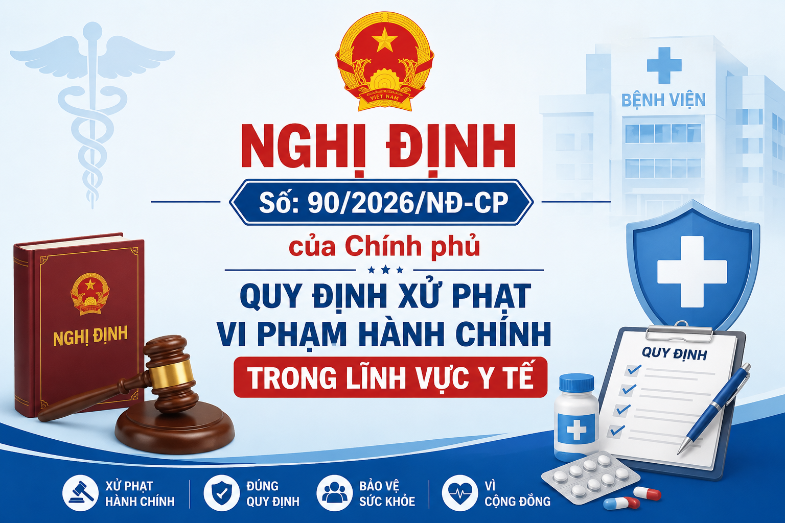 NGHỊ ĐỊNH Số: 90/2026/NĐ-CP của Chính phủ Quy định xử phạt vi phạm hành chính trong lĩnh vực y tế